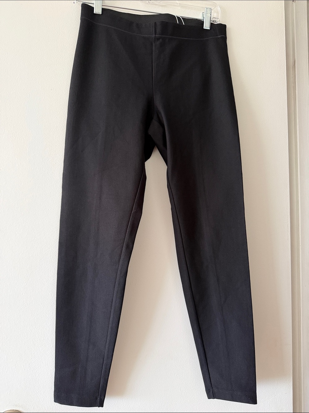 NWT Vince Black Ponte Leggings Medium Seamed Pull On Minimalist Old Money Pants